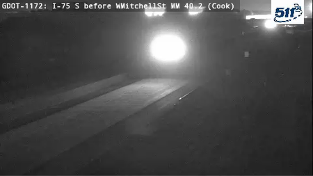 I-75 S before WMitchellSt MM 40.5 live camera view