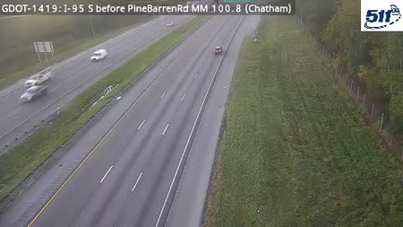 I-95 S before PineBarrenRd MM 100.8 live camera view