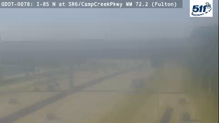 I-85 N at SR6/CampCreekPkwy MM 72.2 live camera view