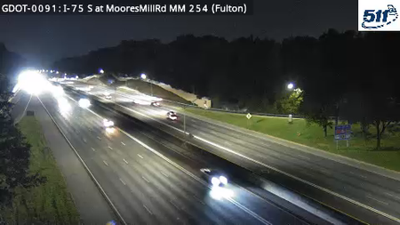 I-75 S at MooresMillRd MM 254 live camera view