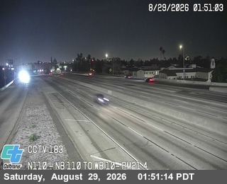 I-110 : (183) NB 110 to WB 10 live camera view