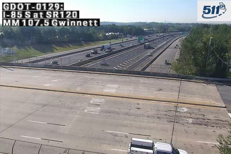 I-85 S at SR120 MM 107.5 live camera view
