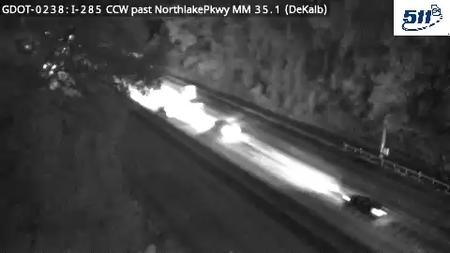 I-285 CCW past NorthlakePkwy MM 36.8 live camera view