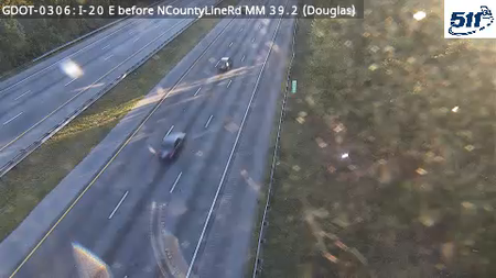I-20 E before NCountyLineRd MM 39.2 live camera view