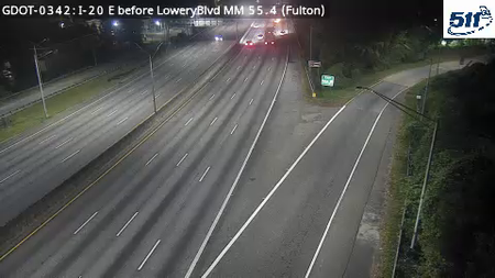 I-20 E before LoweryBlvd MM 55.3 live camera view