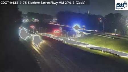 I-75 S before BarrettPkwy MM 270.3 live camera view