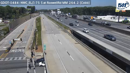 I-75 S at RoswellRd MM 264.2 live camera view