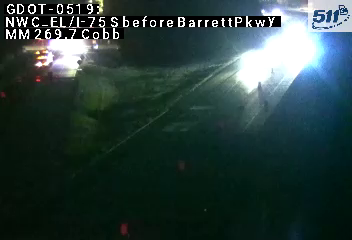 I-75 S before BarrettPkwy MM 269.7 live camera view