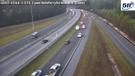 I-575 S past BellsFerryRd MM 3.6 live camera view