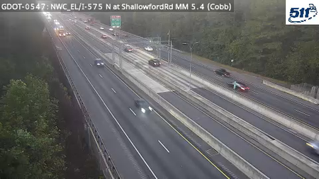 I-575 N at ShallowfordRd MM 5.4 live camera view