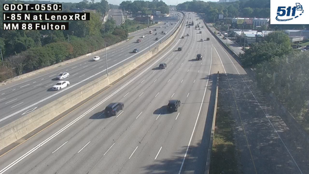 I-85 N at LenoxRd MM 88 live camera view