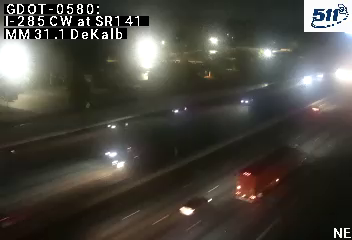I-285 CW at SR141 MM 31.1 live camera view