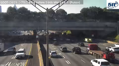 I-75/I-85 S before 5thSt MM 249.1 live camera view