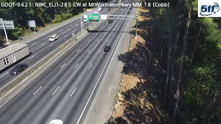 I-285 CW at MtWilkinsonPkwy MM 18 live camera view