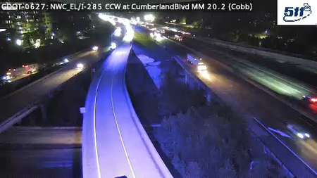 I-285 CCW at CumberlandBlvd MM 20.2 live camera view