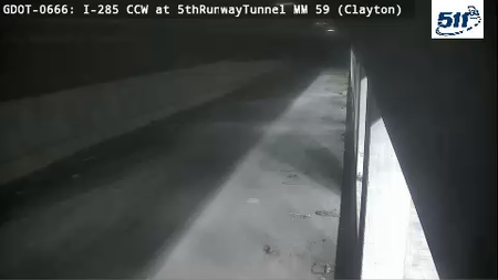 I-285 CCW at 5thRunwayTunnel MM 60.7 live camera view