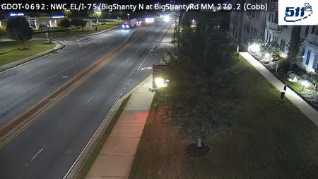 I-75/BigShanty N at BigShantyRd MM 270.2 live camera view