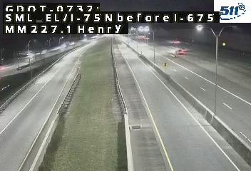 I-75 N before I-675 MM 227.1 live camera view