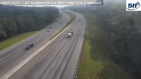 I-85 N before US129/SR11 MM 134 live camera view