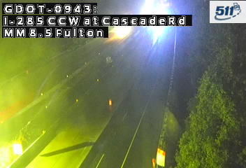 I-285 CCW at CascadeRd MM 8.5 live camera view