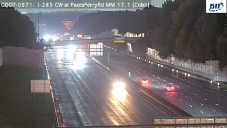 I-285 CW at PacesFerryRd MM 18.9 live camera view