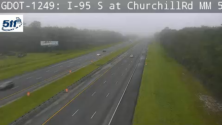 I-95 S at ChurchillRd MM 55.4 live camera view