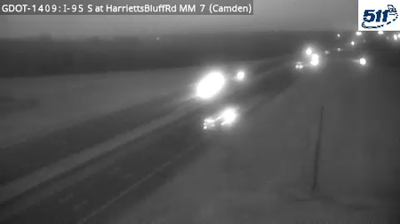 I-95 S at HarrietsBluffRd MM 7 live camera view