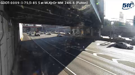 I-75/I-85 S at MLKJrDr MM 246.6 live camera view