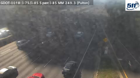I-75/I-85 S past I-85 MM 249.3 live camera view