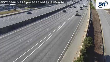 I-85 S past I-285 MM 94.8 live camera view