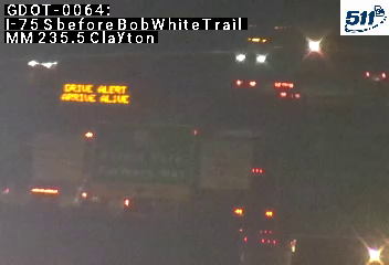 I-75 S before BobWhiteTrail MM 235.5 live camera view