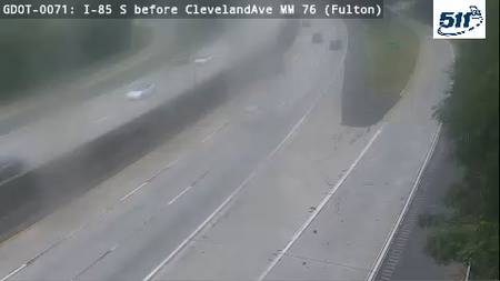 I-85 S before ClevelandAve MM 75.8 live camera view