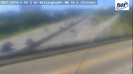 I-85 S at WillinghamDr MM 74.5 live camera view
