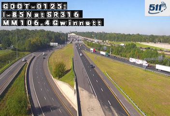 I-85 N at SR316 MM 106.4 live camera view