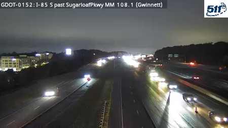 I-85 S past SugarloafPkwy MM 107.6 live camera view