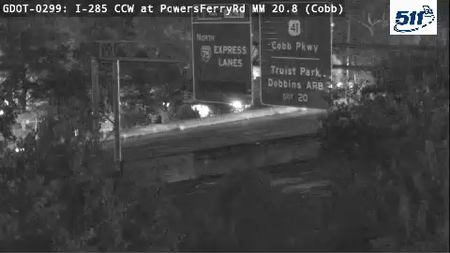 I-285 CCW at PowersFerryRd MM 22.5 live camera view