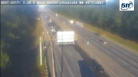 I-20 E past FactoryShoalsRd MM 46 live camera view