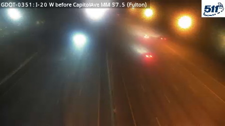 I-20 W before CapitolAve MM 57.5 live camera view