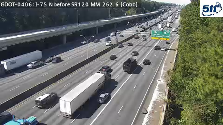 I-75 N before SR120 MM 262.6 live camera view