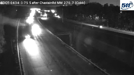 I-75 S after ChastainRd MM 270.7 live camera view