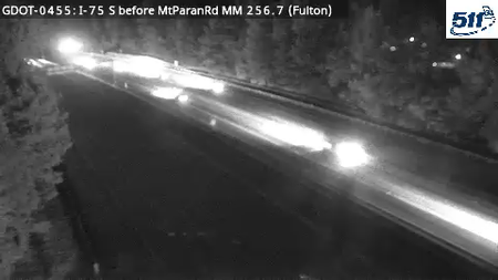 I-75 S before MtParanRd MM 256.7 live camera view