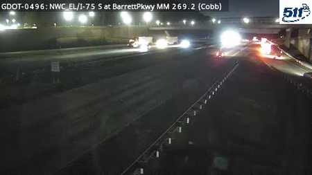 I-75 S at BarrettPkwy MM 269.2 live camera view