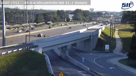 I-85 N at NDruidHillsRd MM 89.3 live camera view
