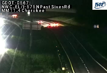 NWC_EL/I-575 N past SixesRd MM 11.7 live camera view