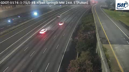 I-75/I-85 N past SpringSt MM 248.5 live camera view