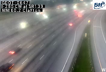 I-285 CW at SR139 MM 60.2 live camera view