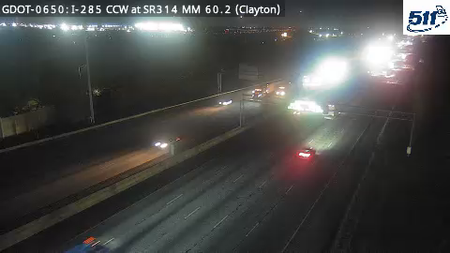 I-285 CCW at SR314 MM 60.2 live camera view