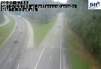 SR10/US78 E at JeffersonDavisDr MM 14.7 live camera view