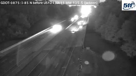I-85 N before US129/SR11 MM 135.4 live camera view