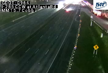 I-285 CCW at AtlantaRd MM 17.7 live camera view